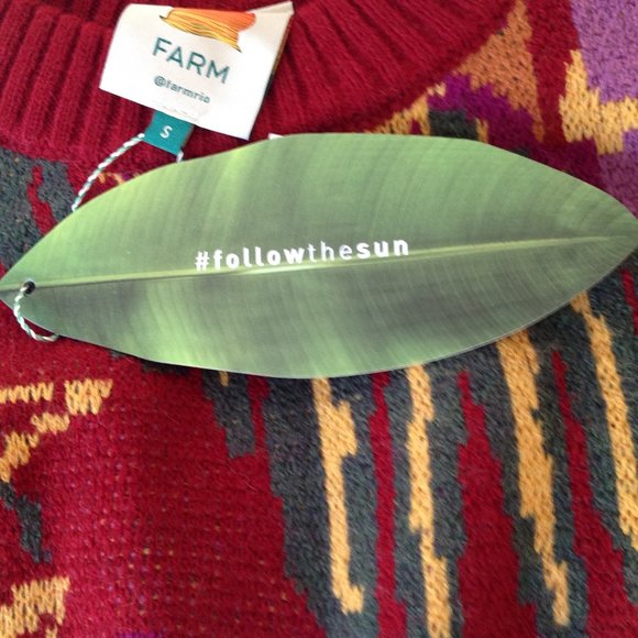 Farm Rio Jungle Print Sweater Twee Fall - Picture 9 of 11